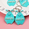 Creative and cute cartoon keychains, in-stock gifts, small gifts, wholesale bags, small pendants, car key chains and rings details Picture